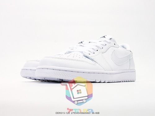 Golfschuhe Air Jordan 1 Low in Weiß 5