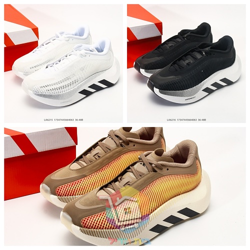 Laufschuhe adidas aus Strick mit Farbverlauf von Braun nach Orange 32