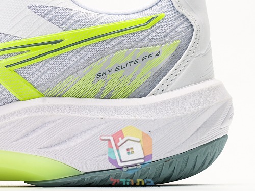 Tennisschuhe ASICS in Weiß mit Neon-Details 4