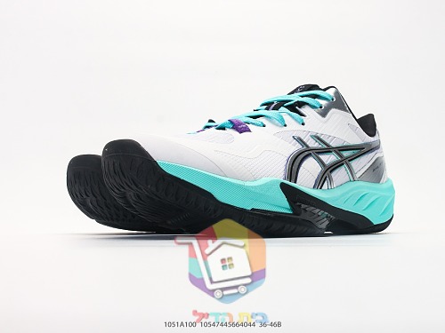 Tennisschuhe ASICS in Weiß mit Neon-Details 17