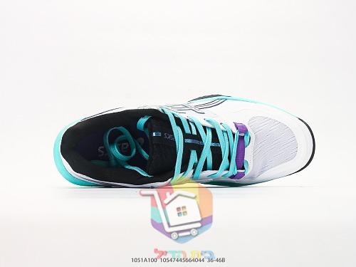 Tennisschuhe ASICS in Weiß mit Neon-Details 19