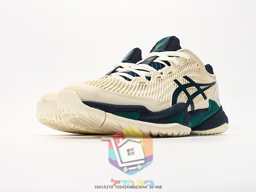 Tennisschuhe ASICS in Creme und Marineblau 5