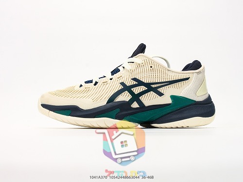 Tennisschuhe ASICS in Creme und Marineblau 9