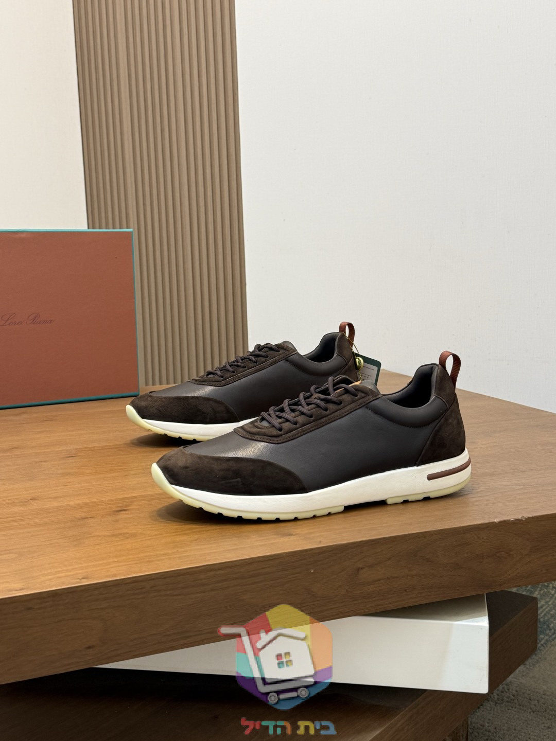 Loro Piana Flexy Walk Schuhe aus Leder und Wildleder