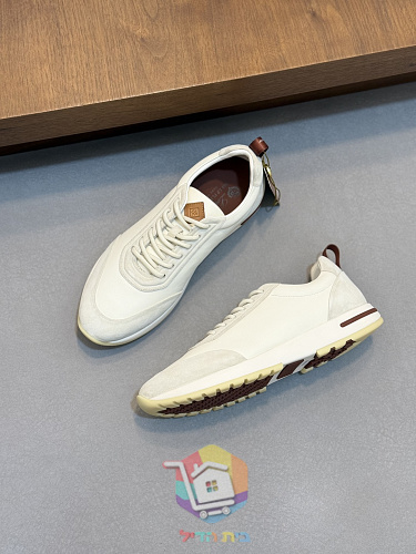 Loro Piana Flexy Walk Schuhe aus Leder und Wildleder 5