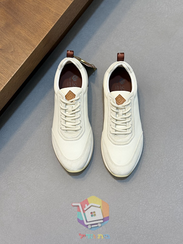 Loro Piana Flexy Walk Schuhe aus Leder und Wildleder 8