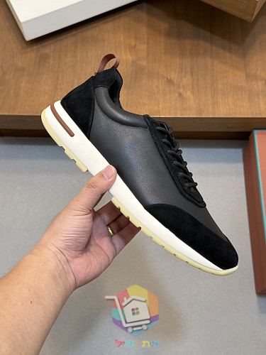 Loro Piana Flexy Walk Schuhe aus Leder und Wildleder 22