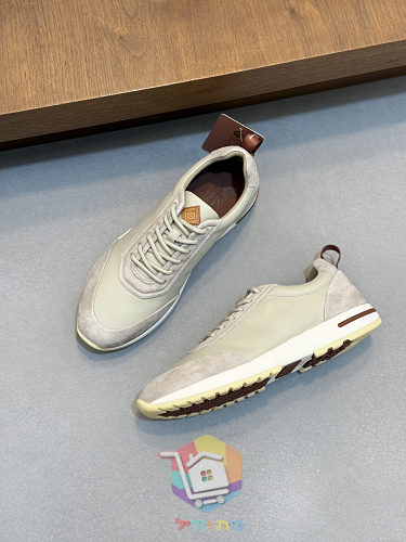Loro Piana Flexy Walk Schuhe aus Leder und Wildleder 29