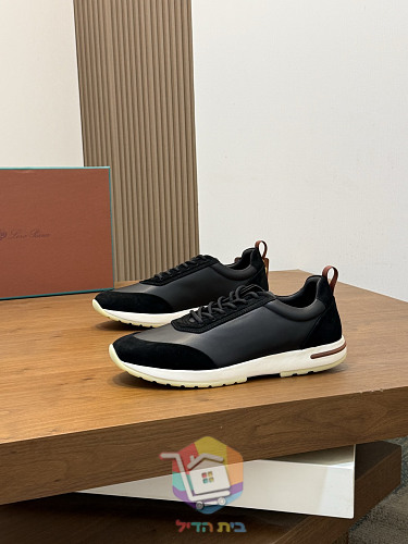 Loro Piana Flexy Walk Schuhe aus Leder und Wildleder 35