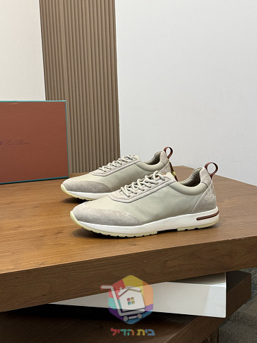 Loro Piana Flexy Walk Schuhe aus Leder und Wildleder 36