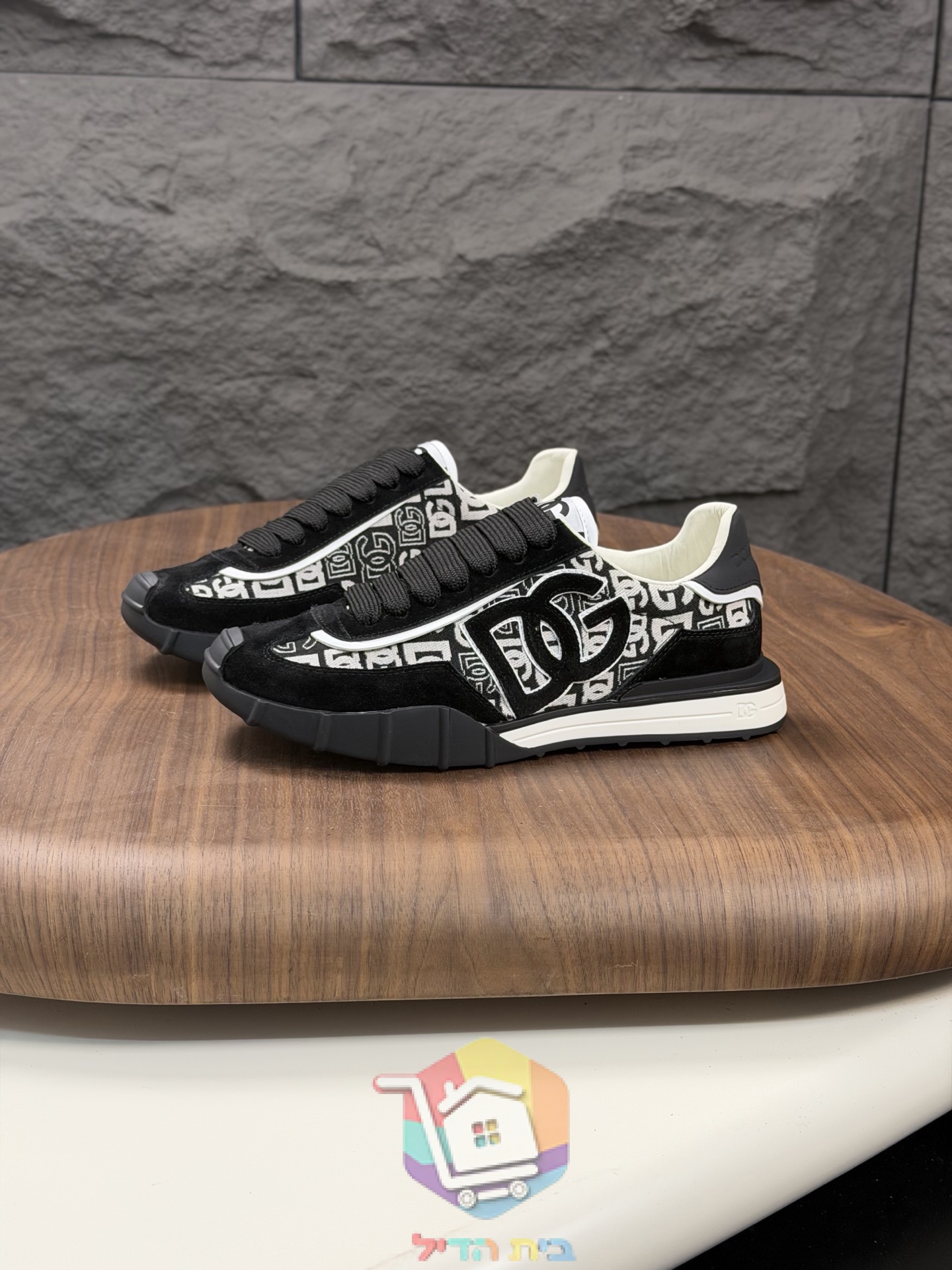 Dolce & Gabbana Sneaker mit DG-Logo aus Leder