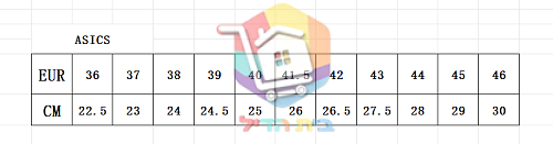 טבלת המידות של הספק