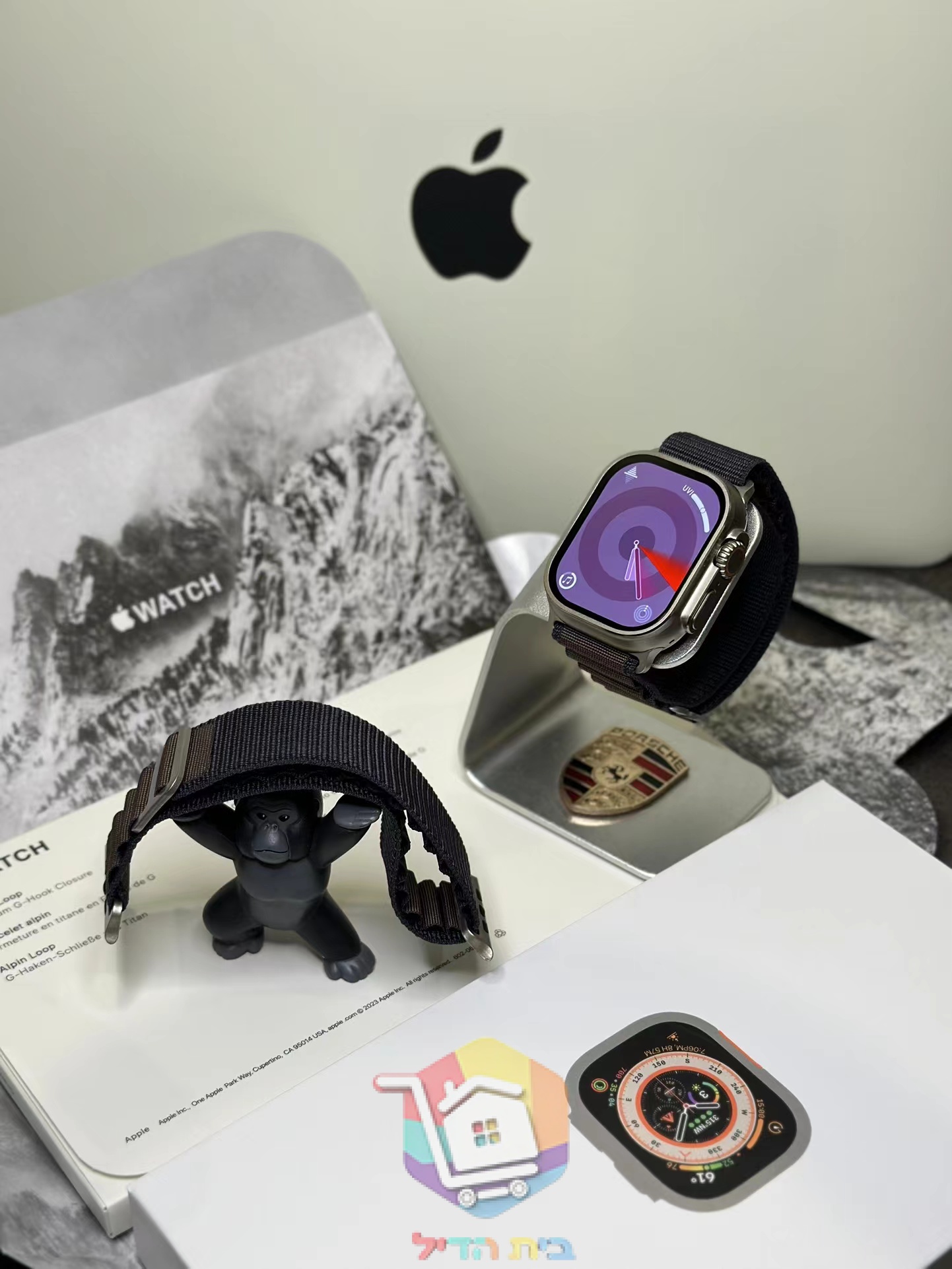 שעון חכם Apple Watch Ultra, 49 מ"מ, ארבעה גוונים