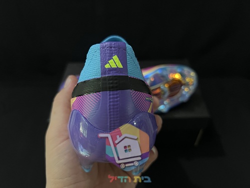 נעלי כדורגל adidas F50 Elite, תכלת וורוד 2