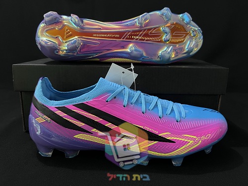נעלי כדורגל adidas F50 Elite, תכלת וורוד 5