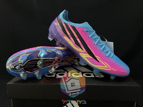 נעלי כדורגל adidas F50 Elite, תכלת וורוד 8