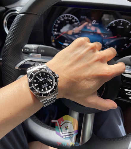 Rolex Submariner Uhr mit schwarzem Zifferblatt, 40 mm 5