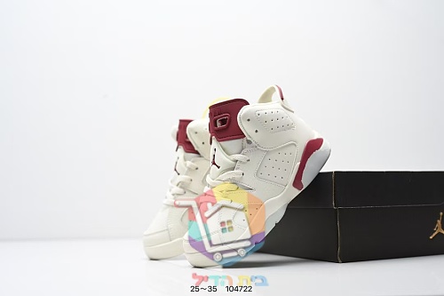 נעלי ילדים Air Jordan 6 Retro, 18 גוונים 26