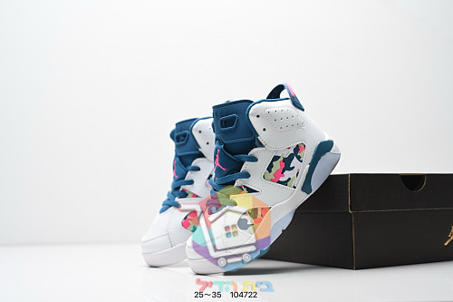 נעלי ילדים Air Jordan 6 Retro, 18 גוונים 27