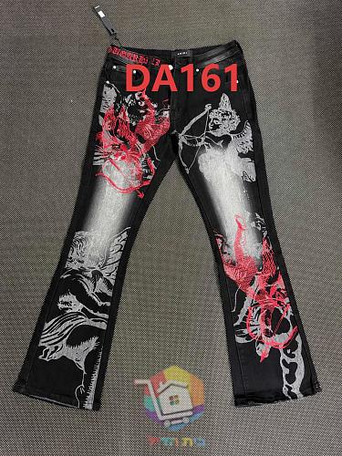 Jeans AMIRI mit Cherub-Print und roter Stickerei 19