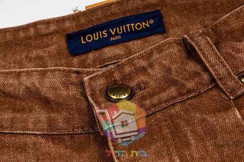 Jeansshorts Louis Vuitton in Braun 3