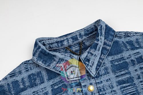 Jeanshemd Louis Vuitton mit Monogramm 8