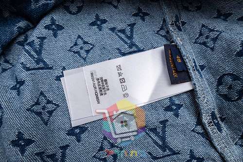 Jeanshemd Louis Vuitton mit Monogramm 9