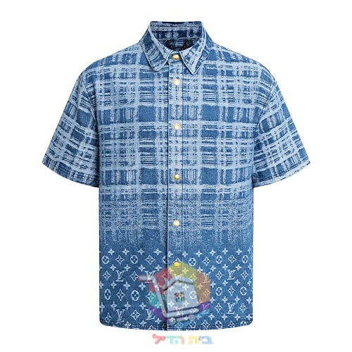 Jeanshemd Louis Vuitton mit Monogramm