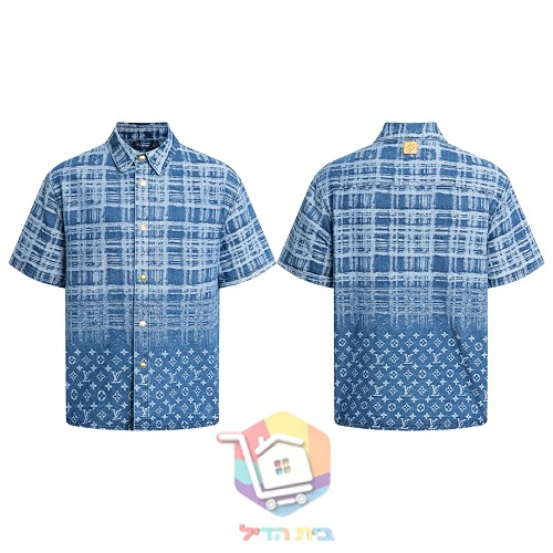 Jeanshemd Louis Vuitton mit Monogramm 14