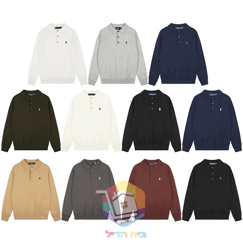 סוודר Polo Ralph Lauren עם צווארון פולו, 11 גוונים 27