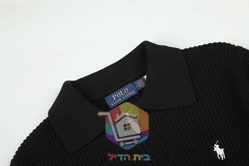 סוודר Polo Ralph Lauren וופל עם צווארון פולו ורוכסן, שישה גוונים 16