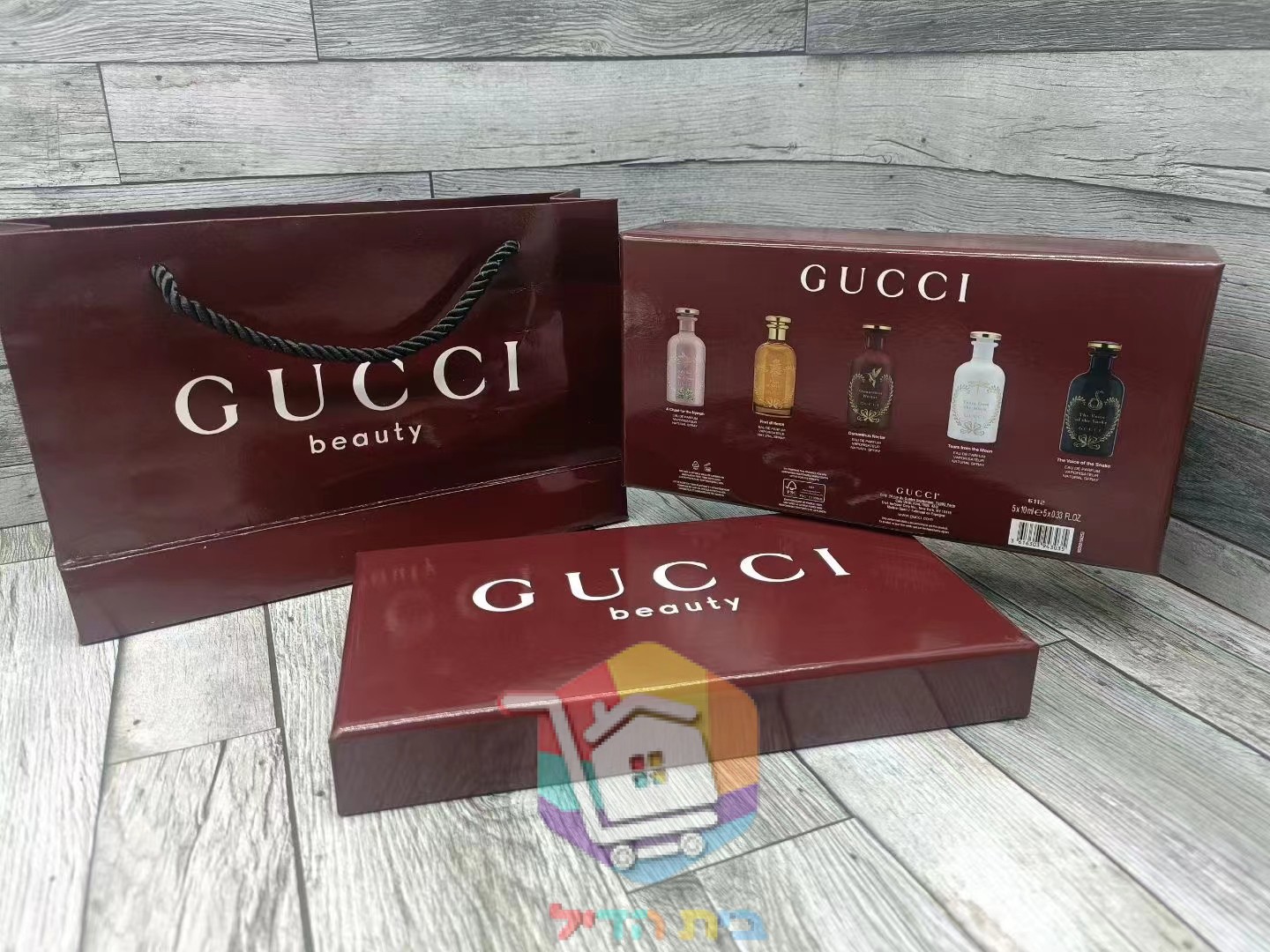 Parfum-Miniaturset Gucci, fünf Flakons