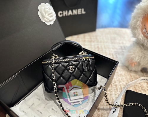 תיק Chanel Vanity Case קטן עם ידית ושרשרת, בשישה גוונים, תמונה 6