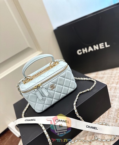 תיק Chanel Vanity Case קטן עם ידית ושרשרת, בשישה גוונים, תמונה 11