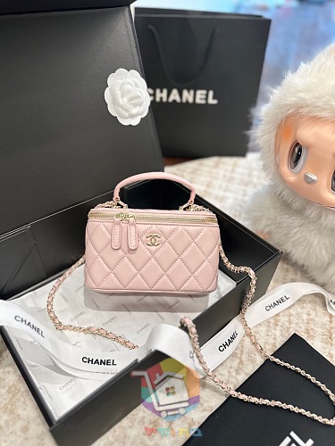 תיק Chanel Vanity Case קטן עם ידית ושרשרת, בשישה גוונים, תמונה 18