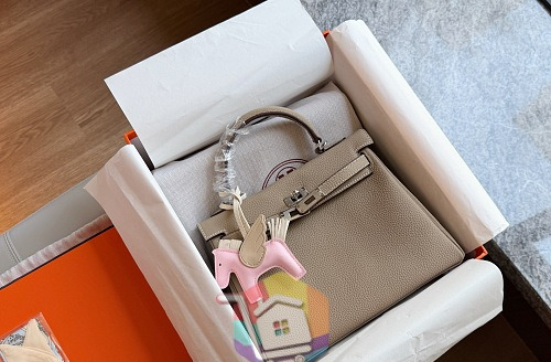 תיק Hermès Kelly 25 עם תליון סוס, שבעה צבעים, תמונה 3