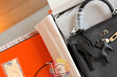 תיק Hermès Kelly 25 עם תליון סוס, שבעה צבעים, תמונה 9