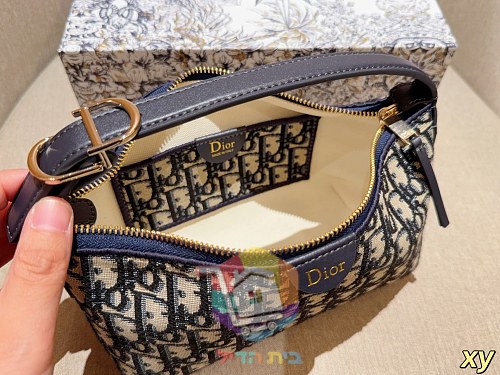 Schultertasche Dior mit Monogramm in Blau 5
