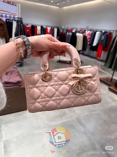 Gesteppte Dior Tasche mit Henkel und zwei Riemen 16