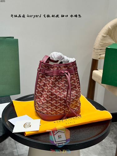 Goyard Beuteltasche mit Chevron-Print und Kordelzug 4
