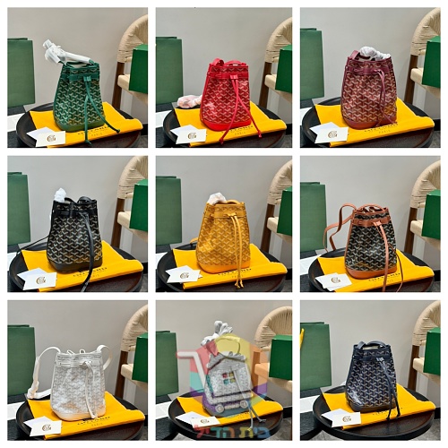 Goyard Beuteltasche mit Chevron-Print und Kordelzug 19