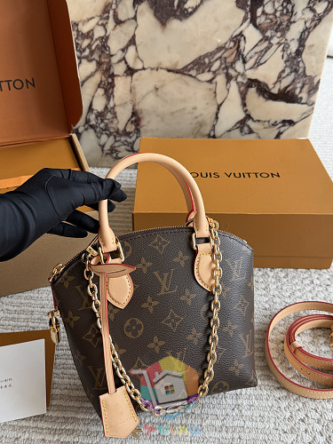 Louis Vuitton Tasche in Kuppelform mit Henkeln und Schulterriemen 9