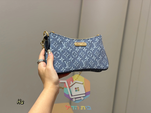 תיק Louis Vuitton בקנבס ג׳ינס, 20 ס"מ 1