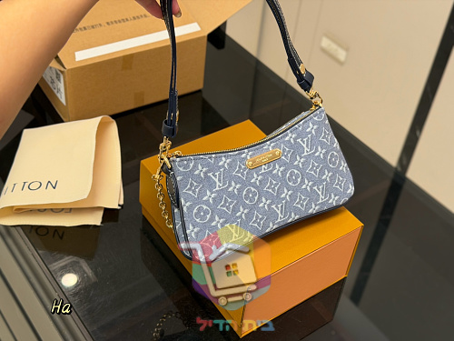 תיק Louis Vuitton בקנבס ג׳ינס, 20 ס"מ 5