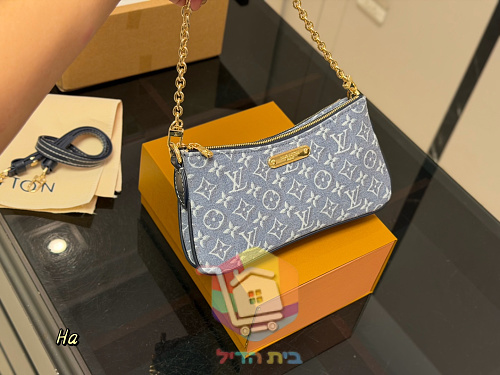 תיק Louis Vuitton בקנבס ג׳ינס, 20 ס"מ 8
