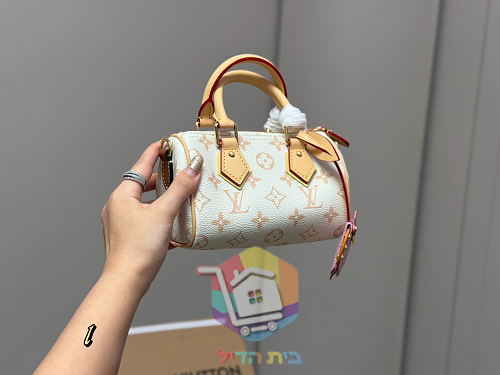 תיק Louis Vuitton Nano Speedy בקנבס Monogram Dune 1