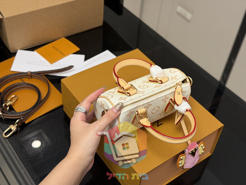 תיק Louis Vuitton Nano Speedy בקנבס Monogram Dune 7