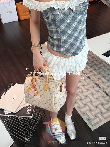 תיק Louis Vuitton Speedy בקנבס בהיר, 25 ס"מ 3