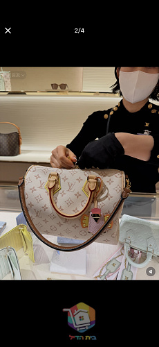 תיק Louis Vuitton Speedy בקנבס בהיר, 25 ס"מ 5