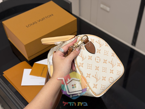 תיק Louis Vuitton Speedy בקנבס בהיר, 25 ס"מ 10